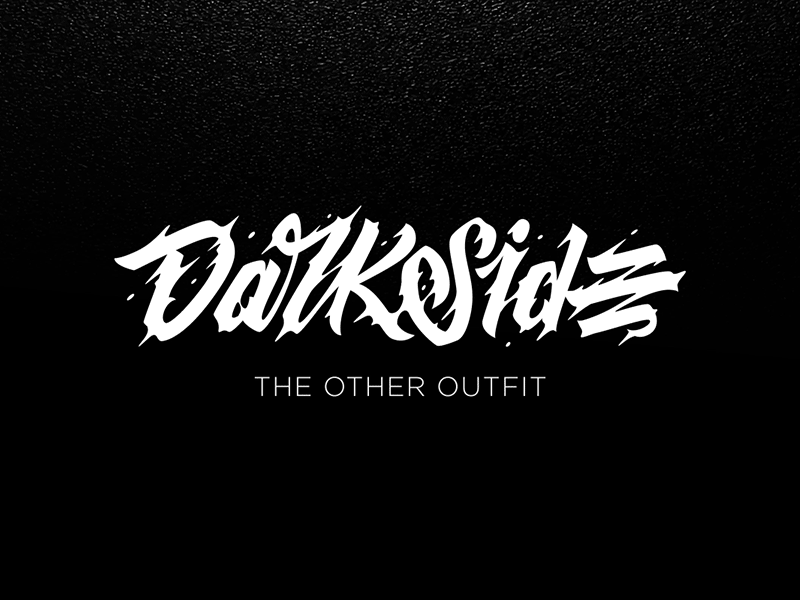Darkside | The other outfit animation calligraphy darkside drops glitch lettering outfit smoke wear