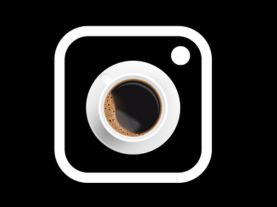 InstaCoffee coffee design illustration instagram logo logotype post poster