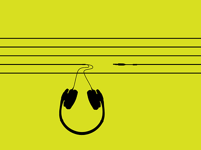 Music headphone logo music