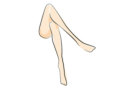 Legs feet illustration legs line lineart lines vector
