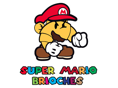 Super Mario Brioches brioche draft draw funny joke mario super super mario