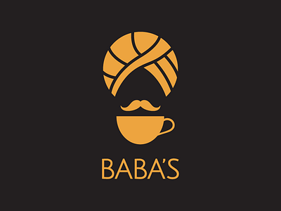 Baba's brand branding chai india logo masala tea