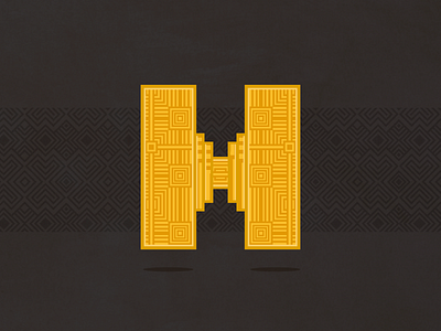36 Days of Type Egypcian H daysoftype deluxe egypt goodtype letter power tipography type typespire