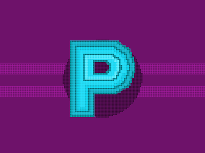 36 Days of Type Pixel P daysoftype goodtype letter love pixel pixel pixel art tipography type typespire
