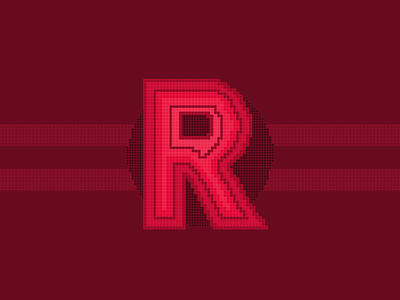 36 Days of Type Pixel R daysoftype goodtype letter love pixel pixel pixel art tipography type typespire