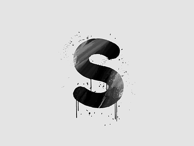 36 Days of Type Ink S art daysoftype goodtype letter print tipography type typespire