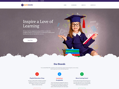 Company Page for Playful Education responsive design web design web development