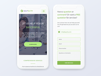 Kapsity Mobile responsive design web design web development