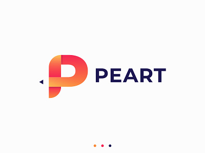 Peart Logo app logo art branding clean company creative design icon identity illustration letter p logo logo logo designer logotype mark minimalist modern pencil logo vector web