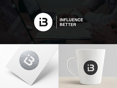 Influence Better Logo app logo branding business clean coaching company consulting creative design icon identity illustration logo logotype mark marketer minimal modern professional vector