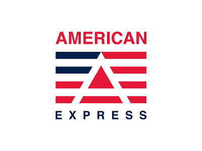 American Express - Logo Redesign american express app logo branding business clean creative design famous brand logo icon identity illustration logo logotype mark minimal modern simple type usa vector
