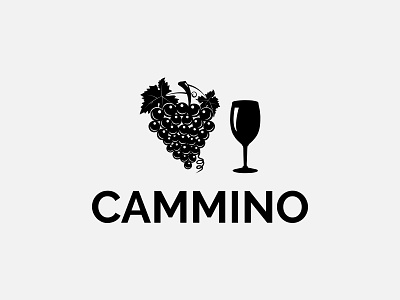 Cammino Logo art branding bussines company design grape high quality icon identity illustraion logo logotype mark modern professional type vector wine youthful