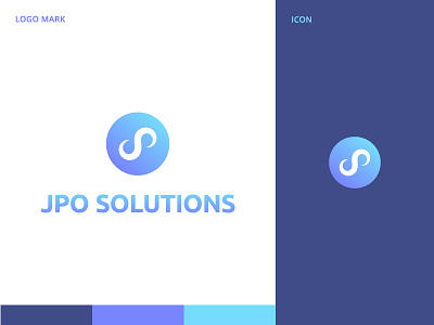 Jpo Solutions agency app art branding business clean company creative design icon icon app idenity illustration logo logo design logoexpose logotype mark type vector