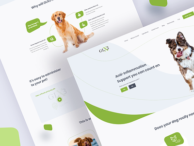 GLX3 Web Redesign Concept branding clean color design dog dog supplements dogs interface landing medicine portfolio supplements ui ux web webui