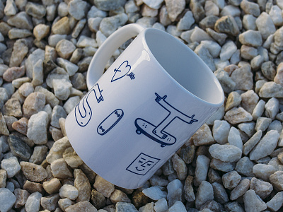 „End of summer“ Coffee mug graphic design illustration mug product design