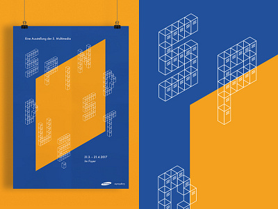 Graduation class exhibition poster – Spindst du? design graphic design minimal poster typography