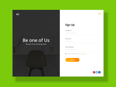 Daily UI - Sign Up 001 app dailyui download dribbble form homepage iphone landing page sign up ui ux website
