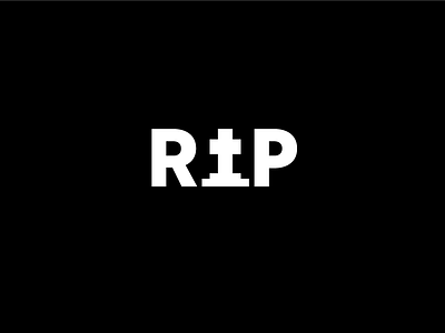 RIP black rest in peace rip white
