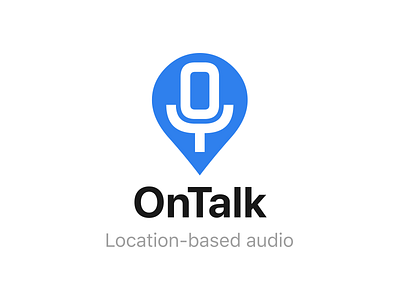 OnTalk logo design branding design graphic design logo vector