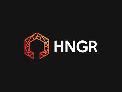 HNGR Esports brand branding design esports geometry hangar identity logo logo design logos logotype mark