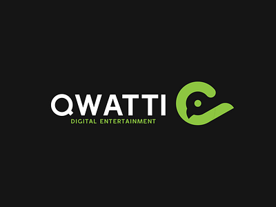 Qwatti Digital Entertainment brand branding design identity illustration invite ireland logo logo design logos logotype mark