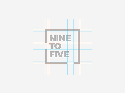 Nine To Five Grid brand branding corporate design geometric grid icon identity logo mark numbers symbol