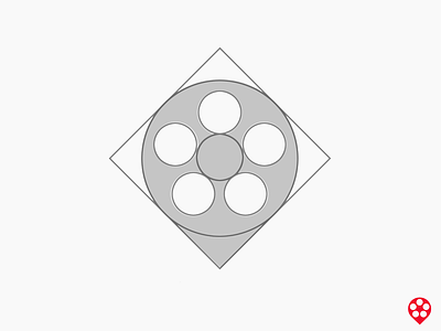 Cutscene Grid brand branding corporate design grid icon identity location logo mark pin symbol