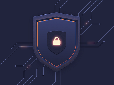 Security Issue algolia dark design illustration lock secure security shield tech vector
