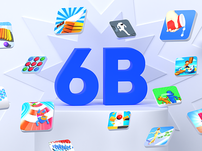 6B downloads 3d achievement blender design downloads games illustration minimalist mobile tech voodoo