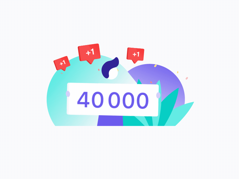 40000 clients trust Qonto after effects animation clients design gif illustration illustrator loop motion motion design qonto smooth