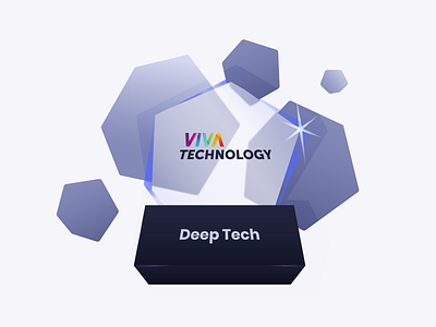 Vivatech Deep Tech Winner algolia celebration design illustration illustrator reward trophy vivatech