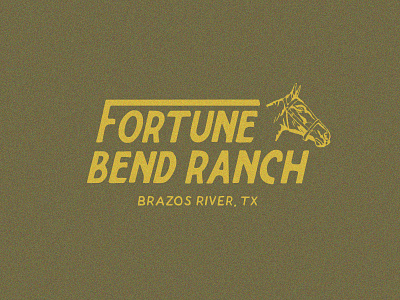 Vintage Texas Horse Ranch badge branding graphic design horse illustration logo ranch river texas vintage