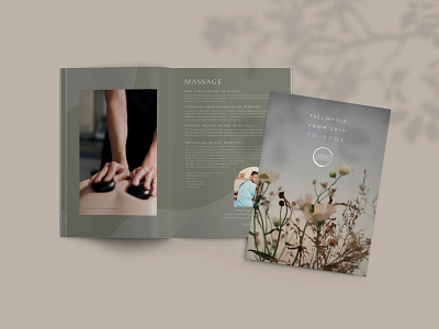 Spa Brochure Layout brochure classy elegant highend layout magazine modern spa typography wellness