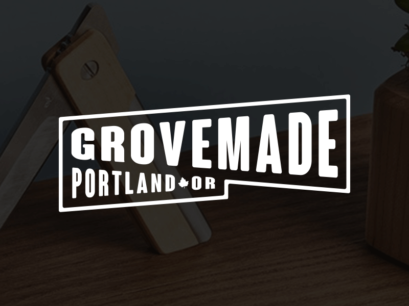 Grovemade logo concept daily carry graphic design grovemade logo logo design