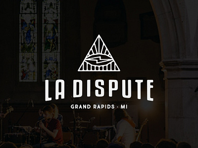 La Dispute design concept badge design grandrapids ladispute logo michigan triangle
