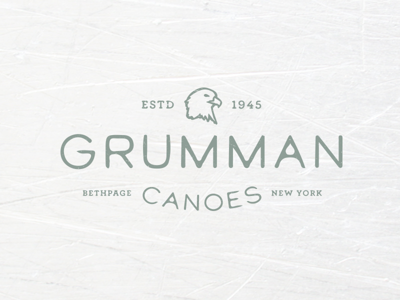 Grumman Canoes logo concept by Ken Nyberg on Dribbble