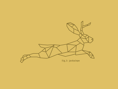 fig.1: Jackalope design animal design graphic design jackalope logo minnesota nature