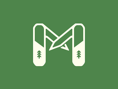 M knife design design graphic knife logo minnesota pocket tree