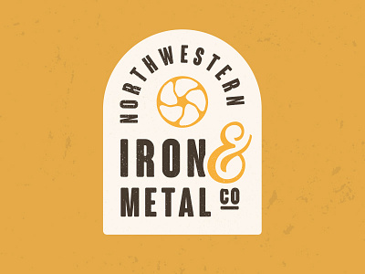 Northwestern Iron & Metal Co. concept badge branding graphic design logo minnesota retro vintage
