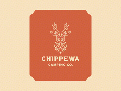 Chippewa Camping Co concept #? badge branding deer duluth graphic design illustration logo minnesota vector vintage zap