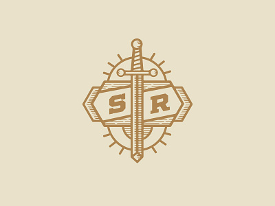 Sword badge badge branding design duluth etching graphic graphic design illustration logo minnesota retro sword vector vintage
