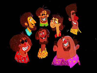 The congas guy Character Exploration cartoon characterdesign draw illustration