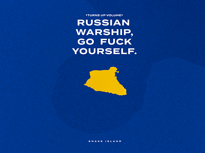 Stay strong! illustration island russia snakeisland ukraine war warship