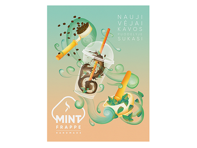 Mint Coffee Poster