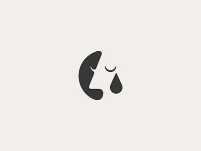 Experimental teardrop logo cry crying digital experimental icon logo logotype mark minimal simple tear