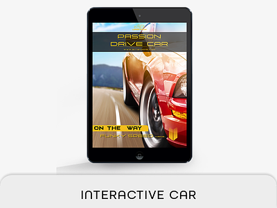 Interactive Car Template liquid layout live button live navigation motor sports music interactive pdf musical portrait product section marker switch tablet car magazine video interactive