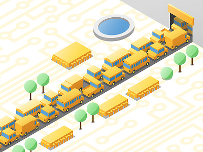 Isometric Cars in a Tech World