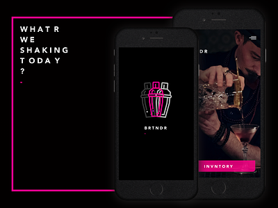 Bartender App - concept ui
