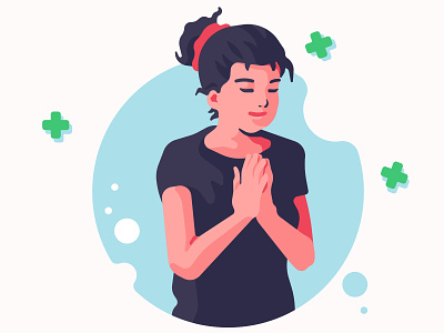 praying girl girl illustration illustration positivity pray praying
