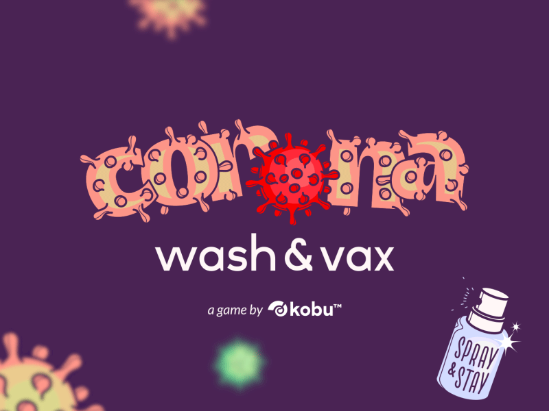 Corona Wash & Vax animation coronavirus design game graphicdesign illustration motiongraphics playagainstcorona typography vector webdesign